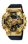 G-shock Men's Stainless Steel & Neobrite-strap Chronograph Watch In Black And Gold