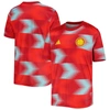 ADIDAS ORIGINALS YOUTH ADIDAS RED COLOMBIA NATIONAL TEAM 2022/23 AWAY PRE-MATCH TOP