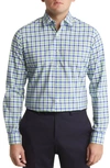 DUCHAMP DUCHAMP TAILORED FIT GINGHAM DRESS SHIRT