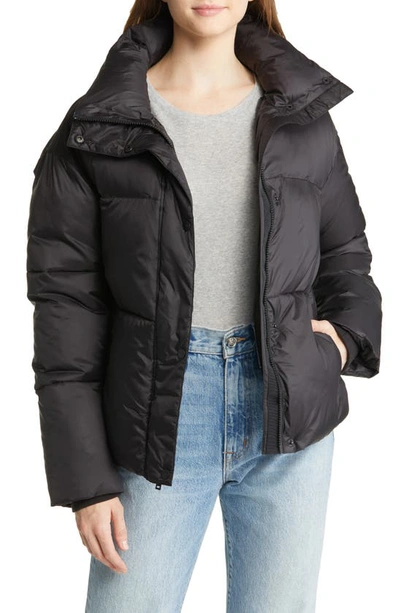 Ugg Vickie Water Resistant Puffer Jacket In Black