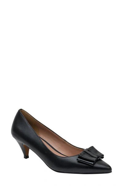 Linea Paolo Pointed Toe Pump In Black