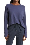 Zella Relaxed Long Sleeve T-shirt In Navy Nightfall