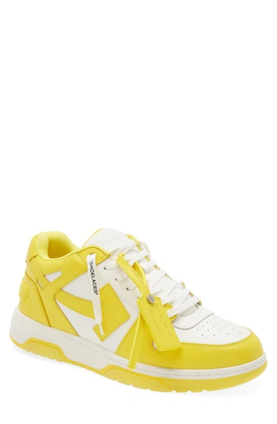 Off-white Out Of Office Low Top Sneaker In White/ Yellow