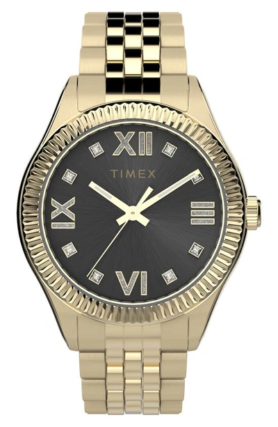 Timex Waterbury Legacy Bracelet Watch, 34mm In Gold/ Black/ Gold