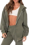 Edikted Nova Oversize Hoodie In Olive