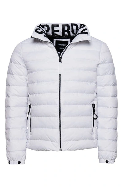 Superdry Code Mountain Fuji Puffer Jacket In Optic