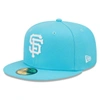 NEW ERA NEW ERA BLUE SAN FRANCISCO GIANTS VICE HIGHLIGHTER LOGO 59FIFTY FITTED HAT