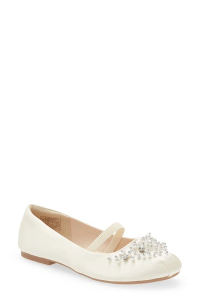 Dream Pairs Kids' Glitter Mary Jane In Ivory