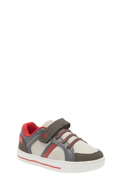 Dream Pairs Kids' School Low Top Trainer In Grey/ Red