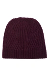 Rebecca Minkoff Traveling Rib Beanie In Ultra Violet