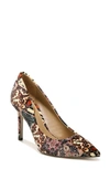 Sam Edelman Hazel Pointed Toe Pump In Ivory Multi