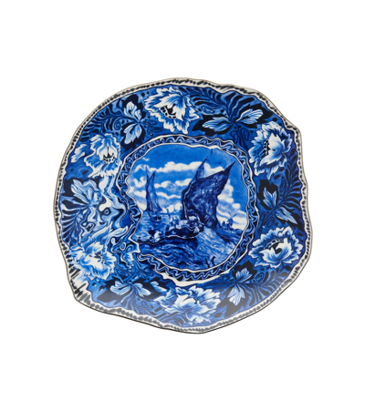 Seletti Diesel Living Dinner Plate In Blue