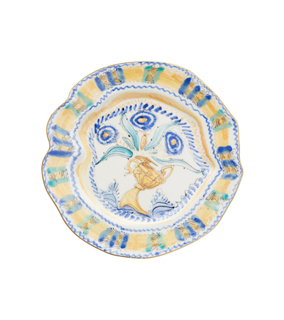 Seletti Diesel Living Dinner Plate In Blue And Yellow