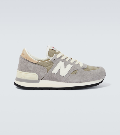 New Balance Made In Usa 990v1 Sneakers In Grey/beige/white