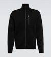Aztech Mountain Matterhorn Wool Zip-up Sweater In Spaceblack