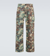 Erl Unisex Printed Cargo Pants Woven In Green