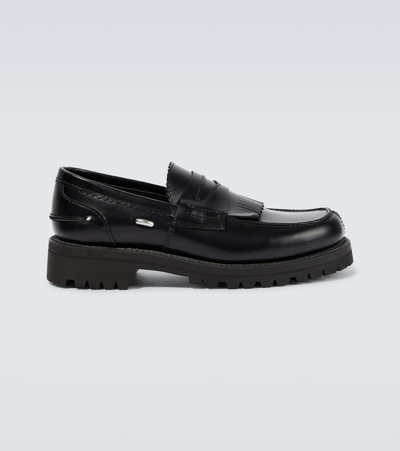 Our Legacy Commando Leather Loafers In Black Leather