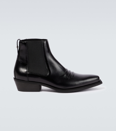Our Legacy Pinch Leather Boots In Black Leather | ModeSens