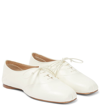 Gabriela Hearst Maya Leather Oxford Shoes In Cream