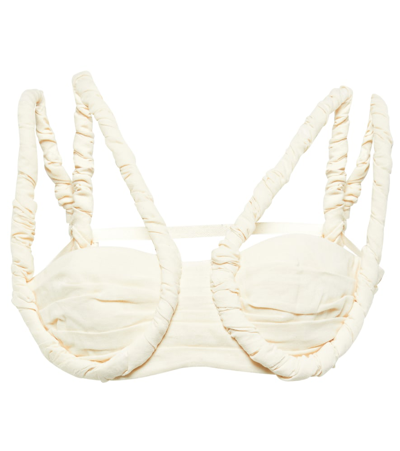 Jacquemus Off-white 'le Haut Meli' Bra In Cream