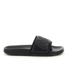 Ambush Quilted Lettering Logo Sliders Man Sandals Black Size 9 Calfskin In Black