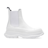 Alexander Mcqueen Leather Chunky Sole Sneakers Women In White