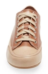 Candice Cooper Rock Low Top Sneaker In Brown Leather