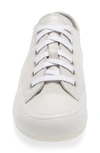 Candice Cooper Rock Low Top Sneaker In Metallic Silver