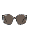 Fendi 55mm Geometric Logo Sunglasses In Coloured H
