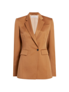 ANOTHER TOMORROW WOMEN'S SEAMED-WAIST SINGLE-BREASTED JACKET
