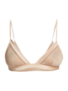 Kiki De Montparnasse Women's Intime Mesh-paneled Soft Bra In Blush