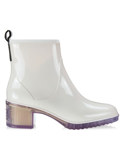 Kate Spade Puddle Rain Booties In Parchment/crystal