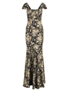 THEIA WOMEN'S ZENIA FLORAL FIT & FLARE GOWN