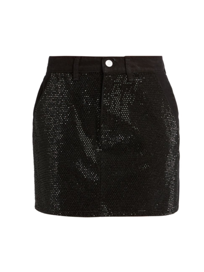 Frame Atelier Studded Le Mini Skirt In Black