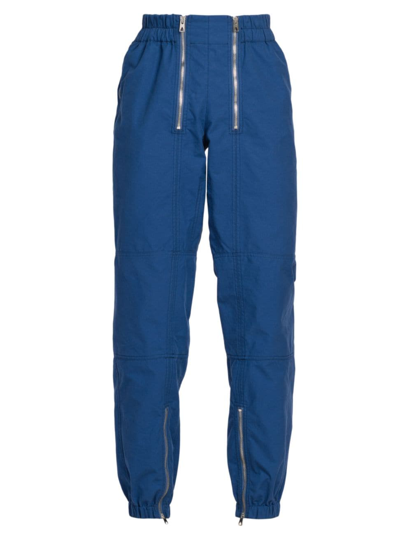 Bottega Veneta Zipper Woven Jogger Trousers In Cruise