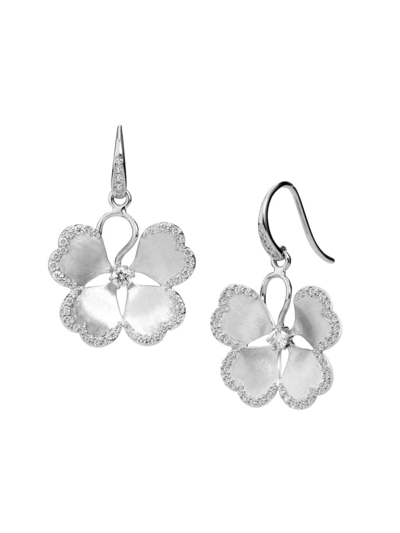 Syna Women's Jardin Sterling Silver & 0.7 Tcw Diamond Flower Drop Earrings