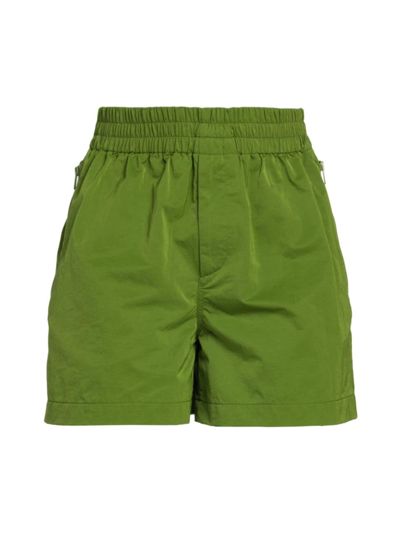 Bottega Veneta Zippered-pockets Nylon Shorts In Green