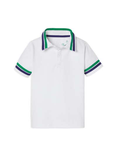 Classic Prep Little Kid's & Kid's Terence Tennis Performance Polo Shirt In Bright White