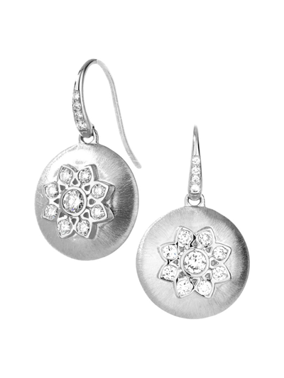 Syna Women's Sterling Silver & 0.65 Diamond Mogul Flower Earrings