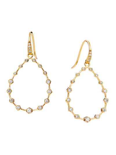 Syna Women's 18k Yellow Gold & 0.4 Tcw Diamond Hex Earrings