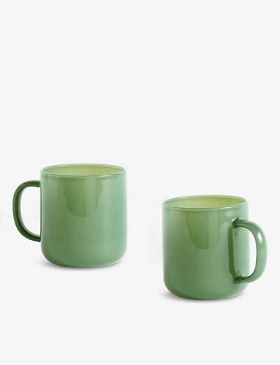 Hay Borosilicate Glass Mug Set Of Two