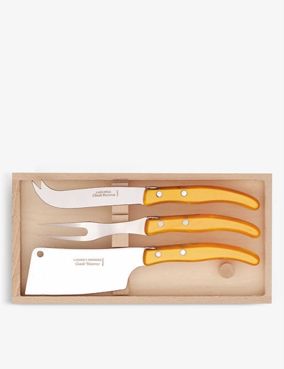 Claude Dozorme Laguiole Stainless-steel Cheese Serving Set Of Three