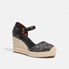 Coach Raine Espadrille In Black
