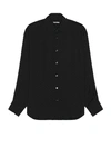 Tom Ford Long Sleeve Dress Shirt In Black