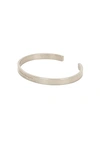 Maison Margiela Cuff Bracelet In Palladioburattato