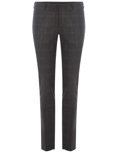 Pt01 Trousers  In Virgin Wool In Grigio