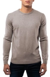 X-ray Crew Neck Knit Sweater In Concrete