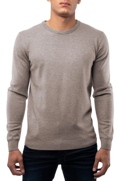 X-ray Crew Neck Knit Sweater In Concrete