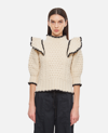 Sea New York Ferdi Fisherman Knits L/slv Sweater In White