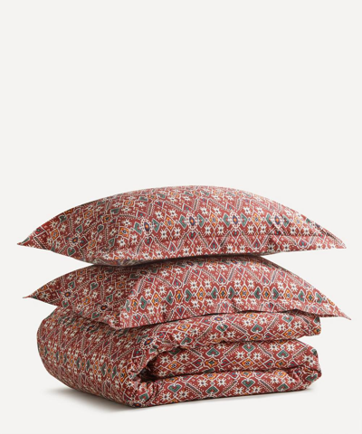Cabana X Liberty Tapestry  King Duvet Cover Set In Red
